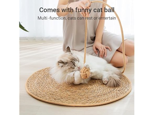 SSDHUA Round Cat Scratching Board Bed