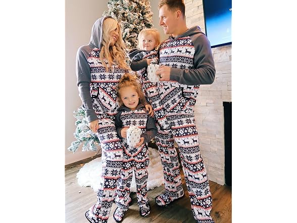 Iffei Men (XL) Family Christmas Pajamas Sets Pants