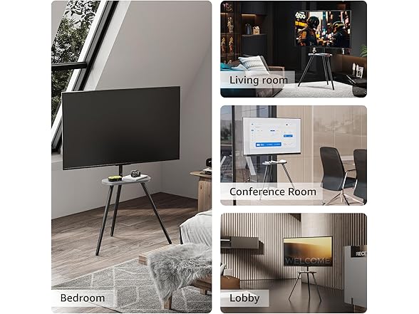 ECOTINY Tripod Easel TV Stand | 43-65"