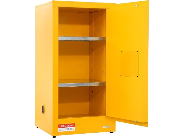 Flammable Safety Cabinet, 16 Gal, Cold-Rolled
