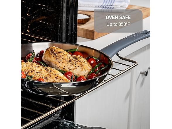 T-fal Essentials Steel Saute Pan 3.5Qt