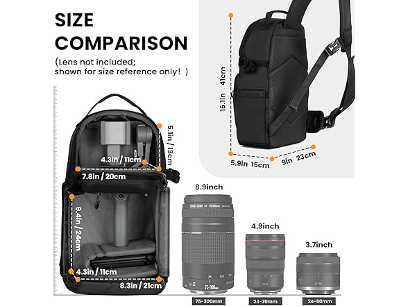 TARION DSLR Camera Sling Backpack