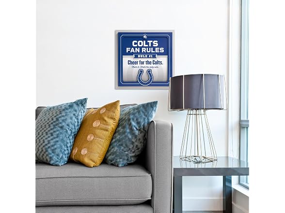 YouTheFan NFL Colts 3D Fan Rules Wall Art