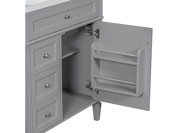 Virubi 30" Bathroom Vanity with Ceramic Sink