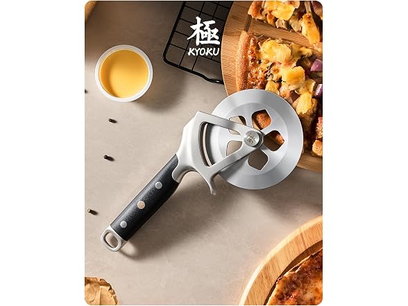 KYOKU 4 in. High Carbon Steel Pizza Cutter