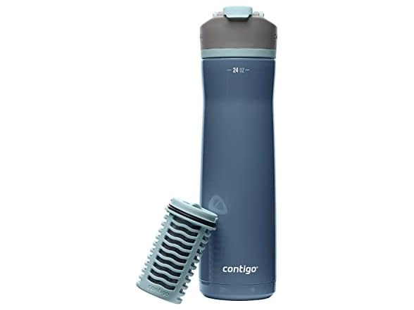 Contigo Clybourn FreeFlow Filter Water Bottle Dark Ice