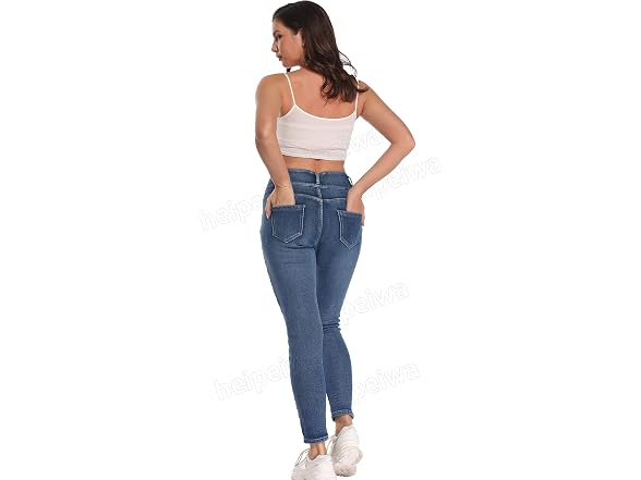 Heipeiwa Women (M) Fleece Lined Jeans Winter Jeans