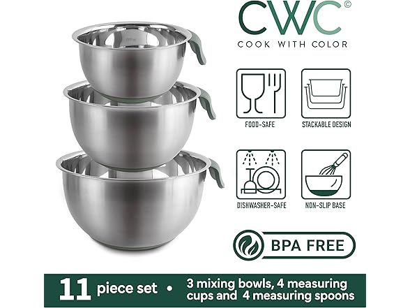 COOK WITH COLOR Mixing Bowls Set