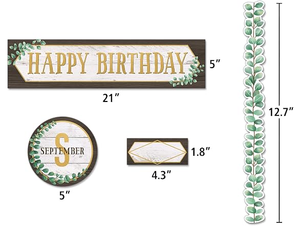 Teacher Created Resources Eucalyptus Happy Birthday