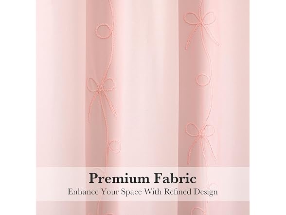 Seasonwood Pink Bow Shower Curtain