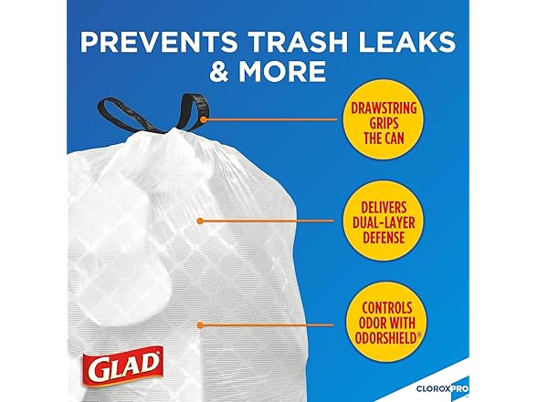 CloroxPro Glad ForceFlex 13 Gallon Tall Kitchen Bags