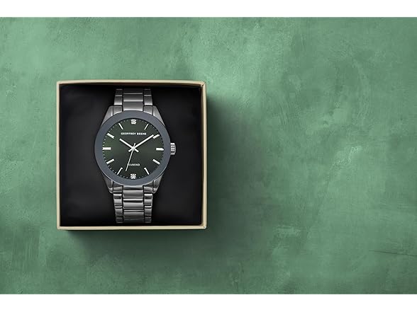 Geoffrey Beene Men Gunmetal Watch