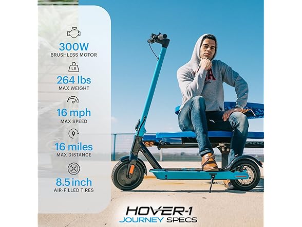 Hover-1 Journey Folding Electric Scooter 15 MPH
