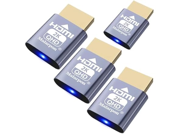 4Pc HDMI Plug fit-Headless Display