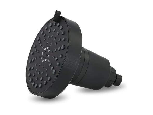 4-Setting Shower Head Matte Black