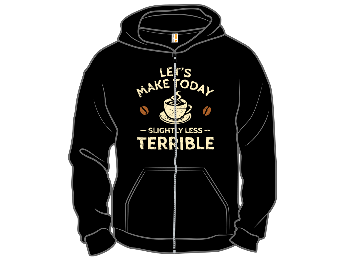 Secret Saturday Shirt: "Slightly Less Terrible" - Gallery 14