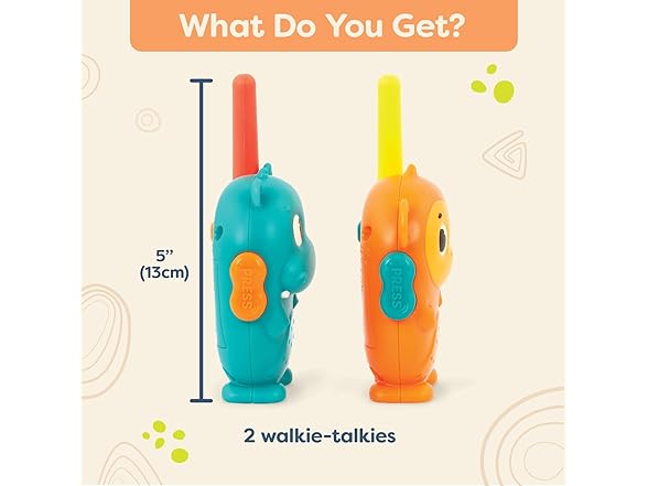 B. toys- Hippo & Monkey Walkie-Talkies