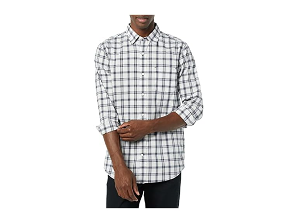 Dark Navy White Plaid
