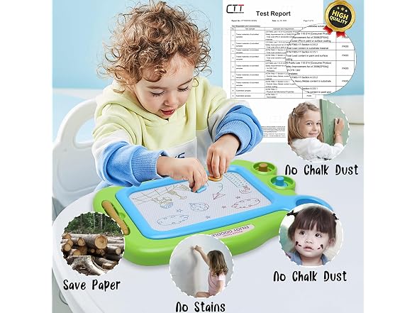 ALISKAGZE Magnetic Drawing Board for Toddlers