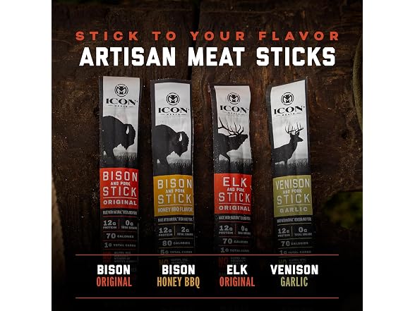 ICON Meats Elk & Pork Snack Sticks