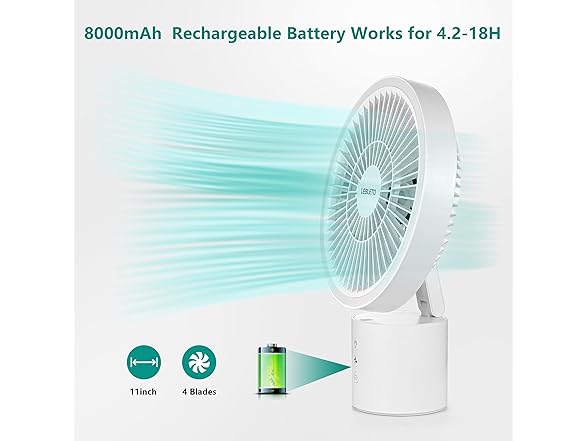 Lebleto Multi-Functional Personal Fan