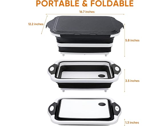 ROTTOGOON Collapsible BBQ Prep Tub
