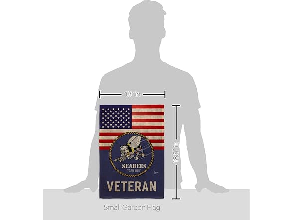 US Seabees Veteran Flag