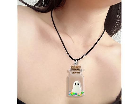 YZMOXNL Cute Ghost Necklace