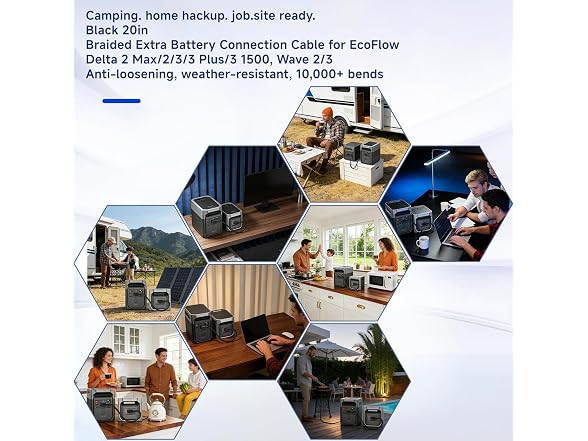 ChuNiQ Battery Cable EcoFlow Delta 2&3