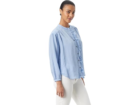 Sam Edelman Tarra Ruffle Button Down Shirt