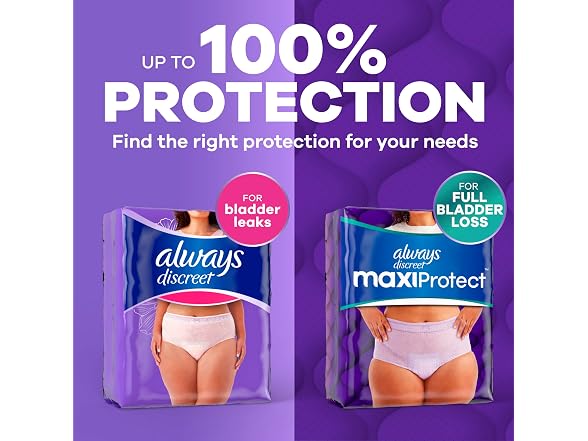 Always Discreet | Adult Diapers for 76ct