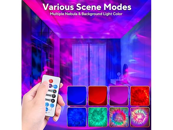 HIJOPIB Galaxy Projector for Bedroom