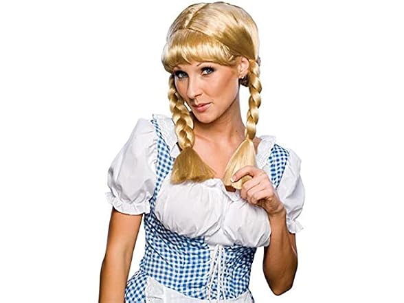 Rubies (OS) Blonde Braided Wig Standard