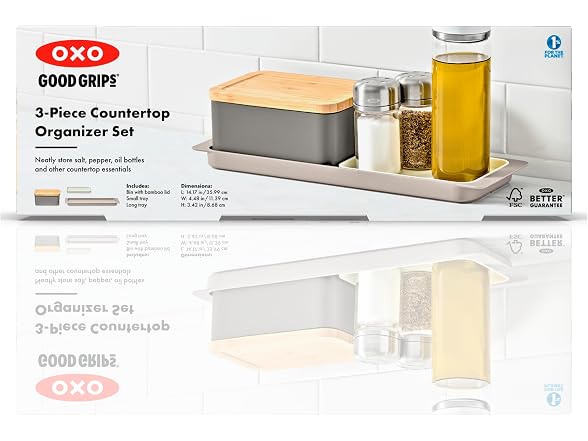 OXO 3-Piece Countertop Organizer Set