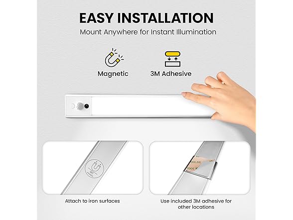 2 Pack Motion Sensor LED Cabinet Lights