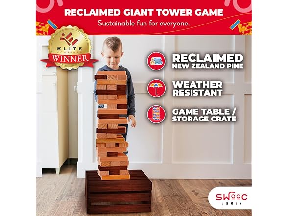 SWOOC Games - Reclaimed Giant Tower Game