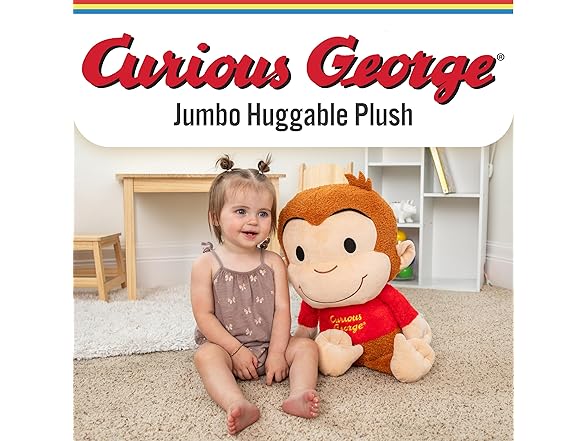 Curious George Cuteeze Stuffed Animal Plush Toy Monkey 