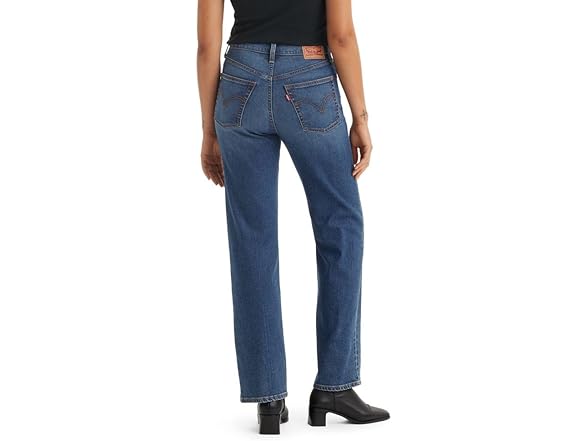 Levis Womens Ribcage Straight Full Length Jeans