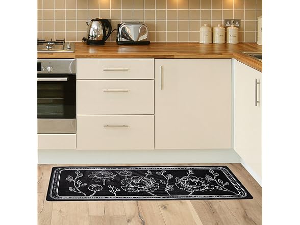 ROTTOGOON Kitchen Floor Mat 2Pk Black
