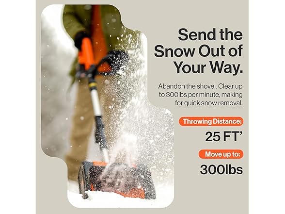 SuperHandy Cordless Snow Shovel