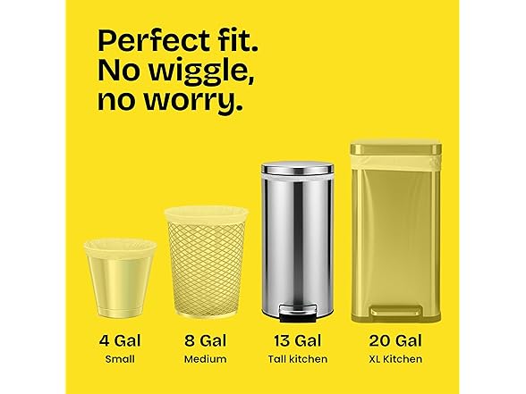 Glad Kitchen Trash Bags 13 Gal, 110 Count