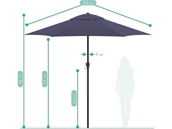 California Umbrella Sunline 9 ft Patio Umbrella - Gallery 6