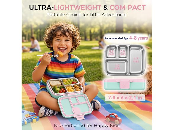 FINEYORKER Kids Stainless Bento Box