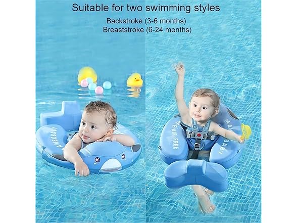 Lanckeli Baby Pool Float with Canopy