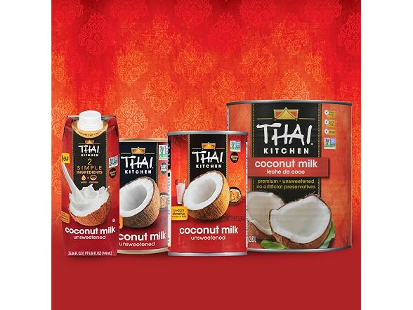 Thai Kitchen Unsweetened Coconut Milk 6 Pack