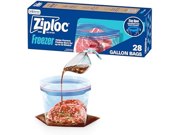 Ziploc Gallon Freezer 28ct