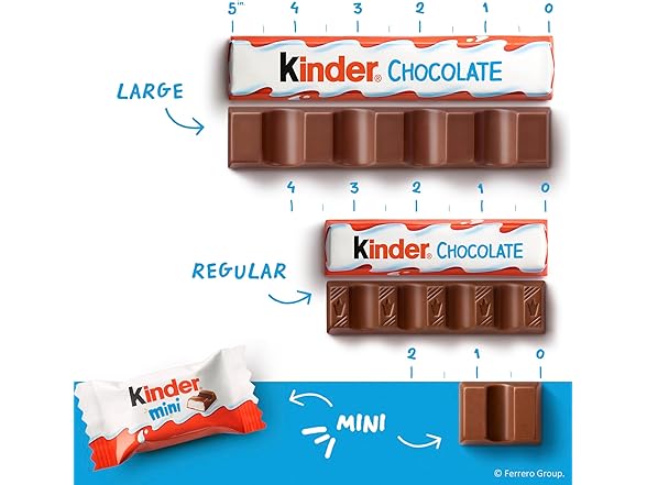 Kinder Choc Mini Bars Milky Filling 29oz