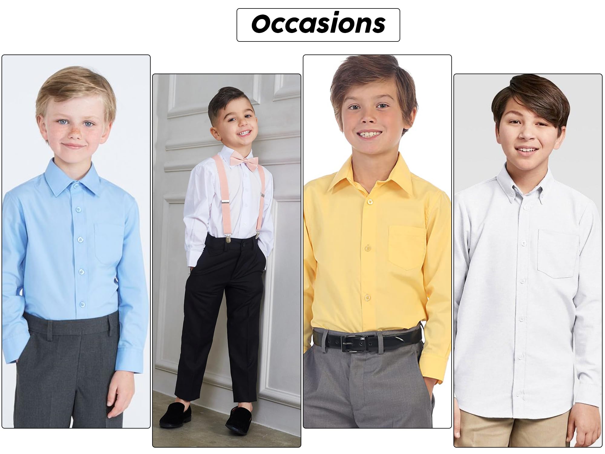 Children & Boys L/S Uniform Dress Shirt - Gallery 13