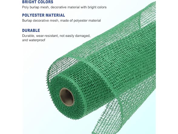 MECCANIXITY 10 Inch Poly Burlap Mesh for
