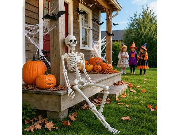 Anrtrog 36" Halloween Skeleton W/ Stand